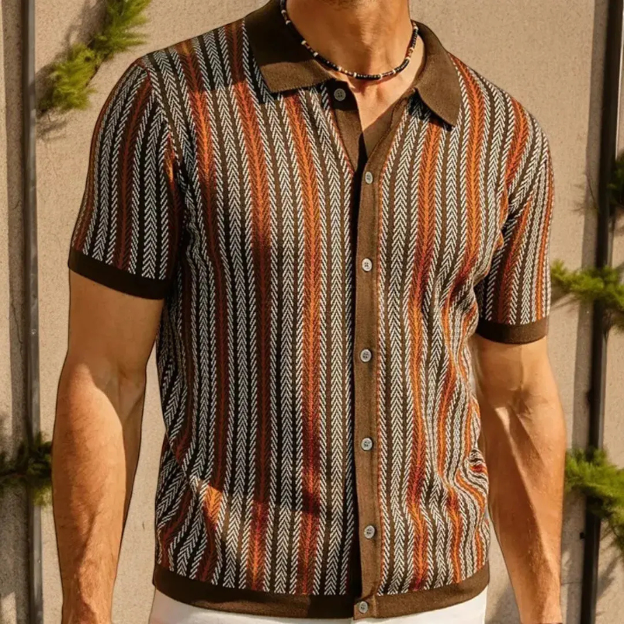 Domenico | Button-Down Polo Shirt | Refined and Comfortable