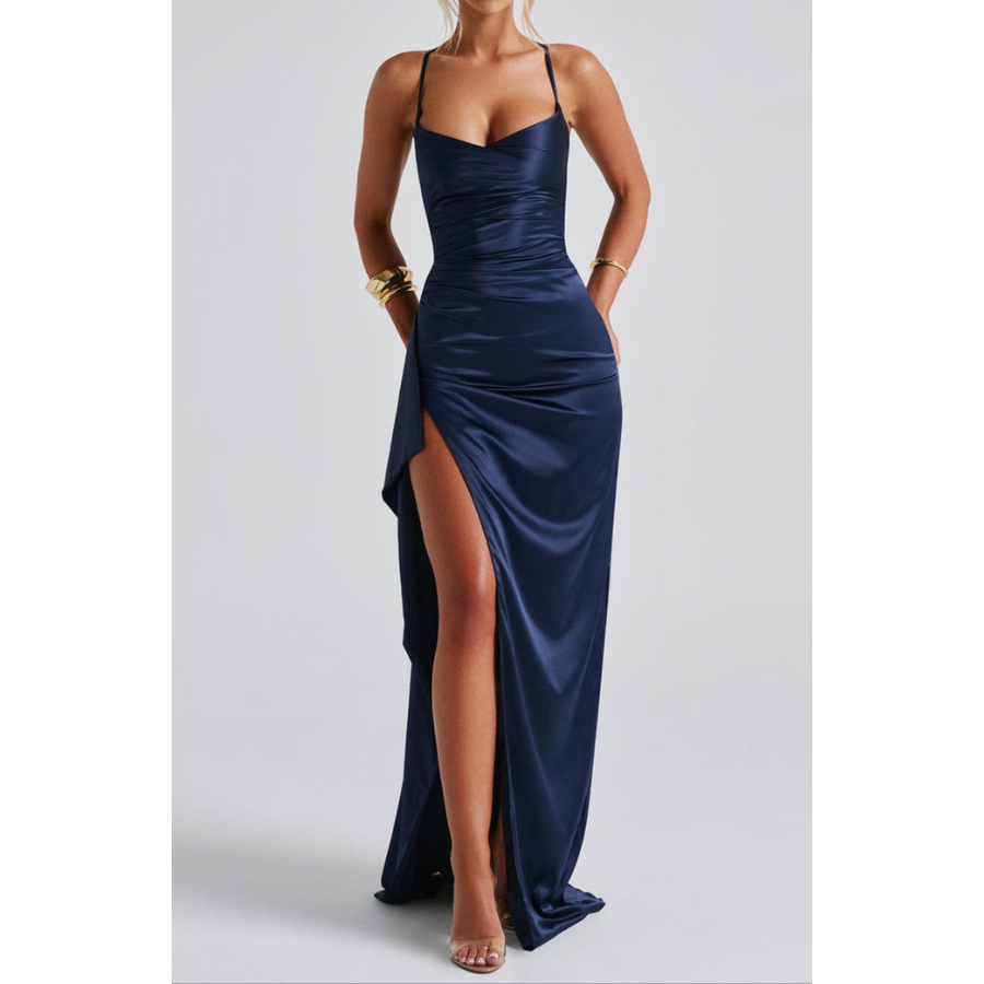 Camila | Navy Blue Evening Maxi Dress | Elegant and Flowy
