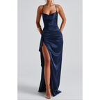 Camila | Navy Blue Evening Maxi Dress | Elegant and Flowy
