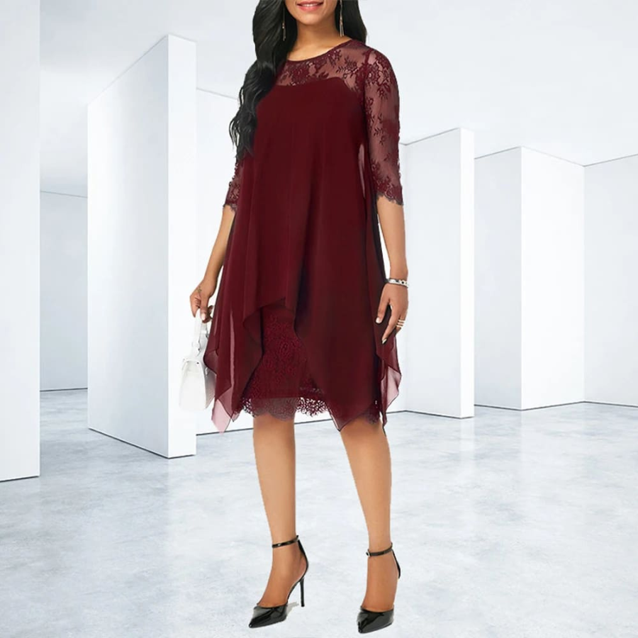 Ainsley | Elegant Midi Dress | Graceful Style