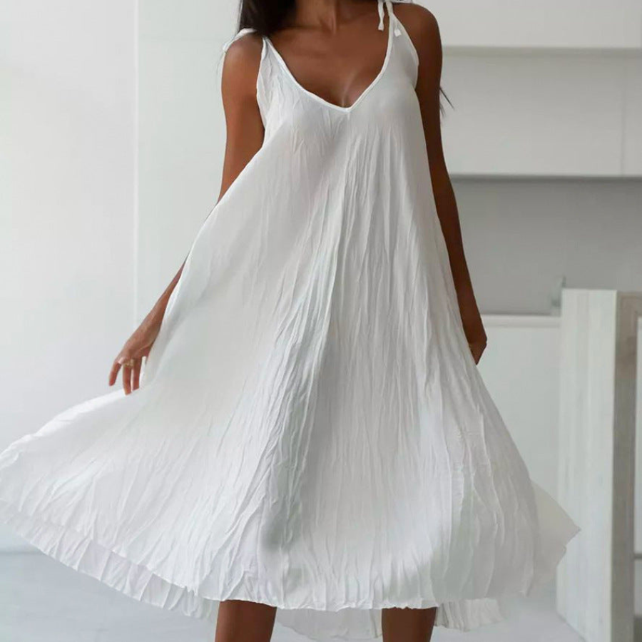 Sloane | Women’s White Long Summer Dress | Light