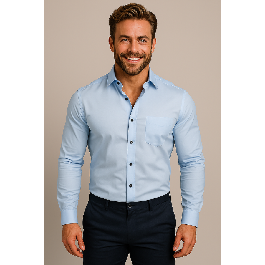 Pavel | Men’s Long-Sleeved Shirt | Structured and Effortless