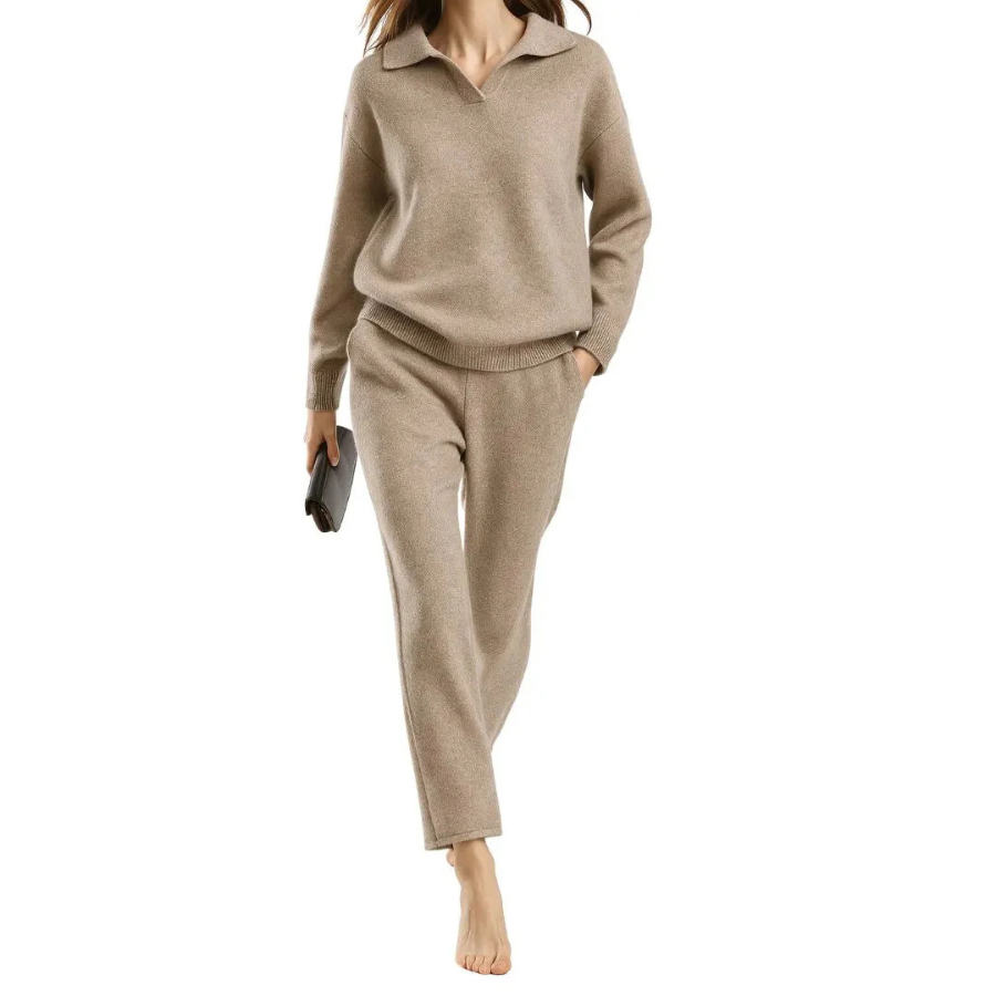Una | Women’s Cashmere-Blend Sweater & Pants Set | Luxe Comfort with All-Day Ease