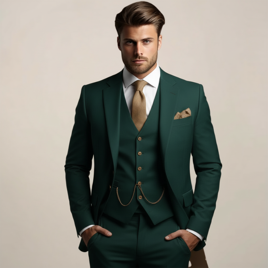 Giulio | Three-Piece Wedding Suit | Slim and Refined