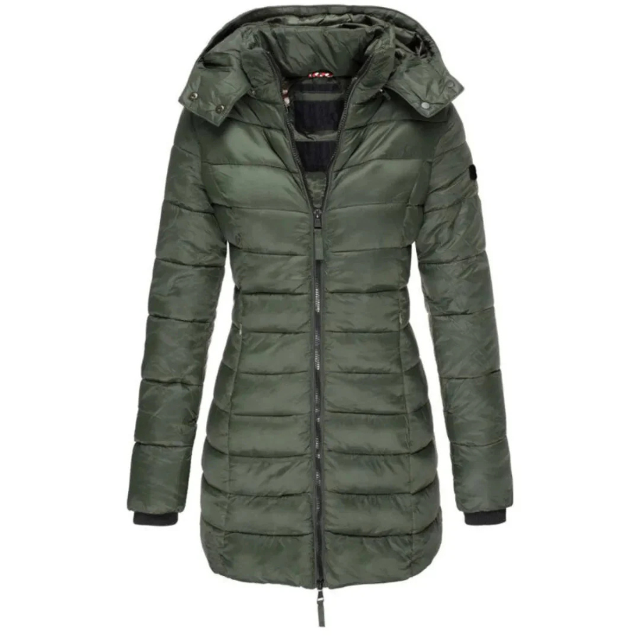 Maren | Women’s Longline Hooded Down Jacket | Reliable Warmth with Everyday Style