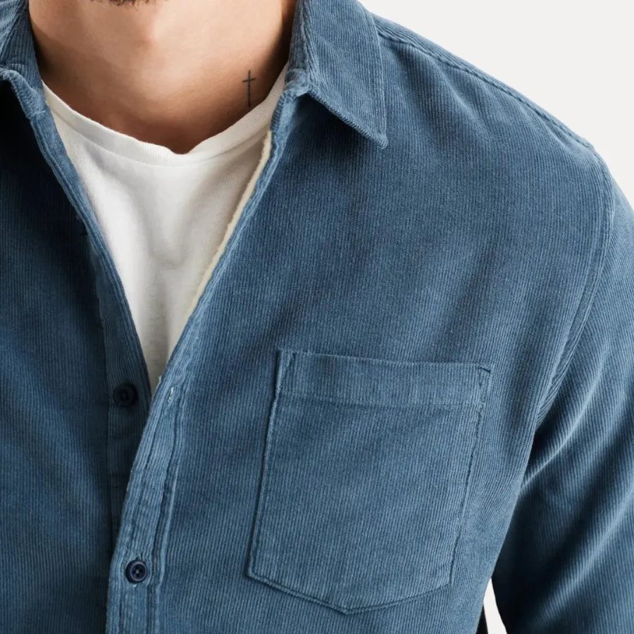 Ethan | Corduroy Long Sleeve Shirt for Men | Casual and Refined
