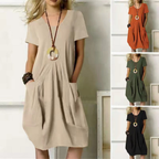 Wave | Knee-Length Women's Dress | Elegant and Flowing