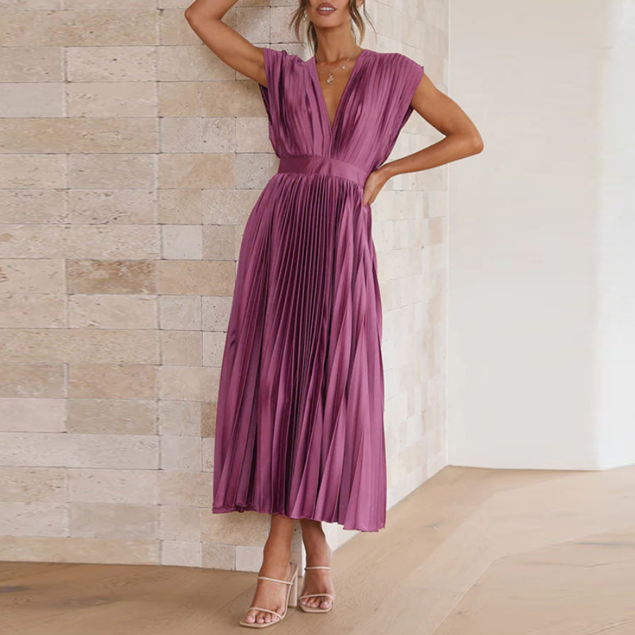 Hollis | Women’s Modern V-Neck Dress | Effortless Elegance with a Contemporary Feel