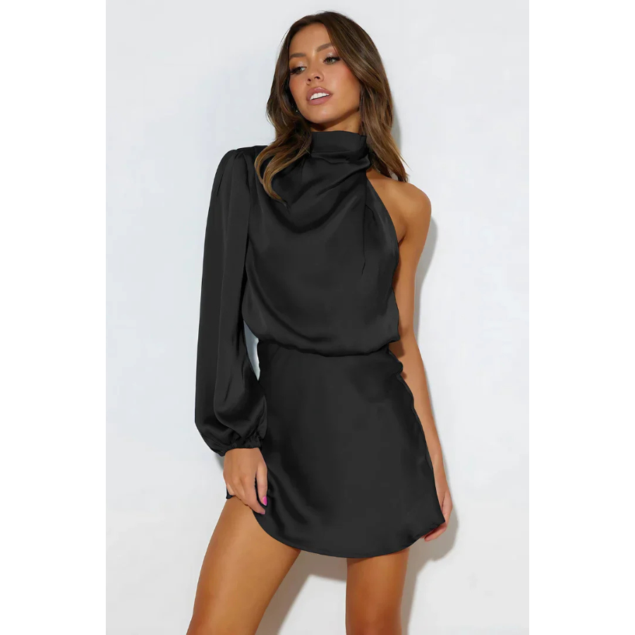 Olivia | One-Shoulder Mini Dress | Modern and Sophisticated