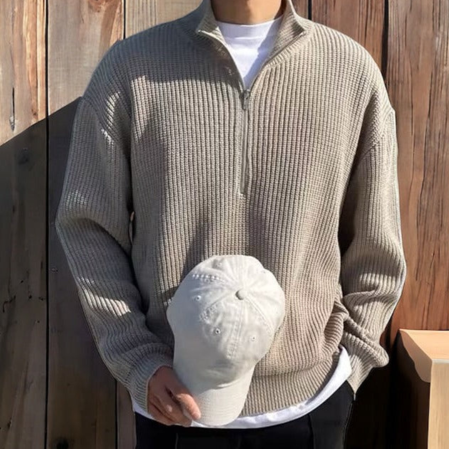 Adrien | Half-Zip Knit Sweater | Timeless and Refined