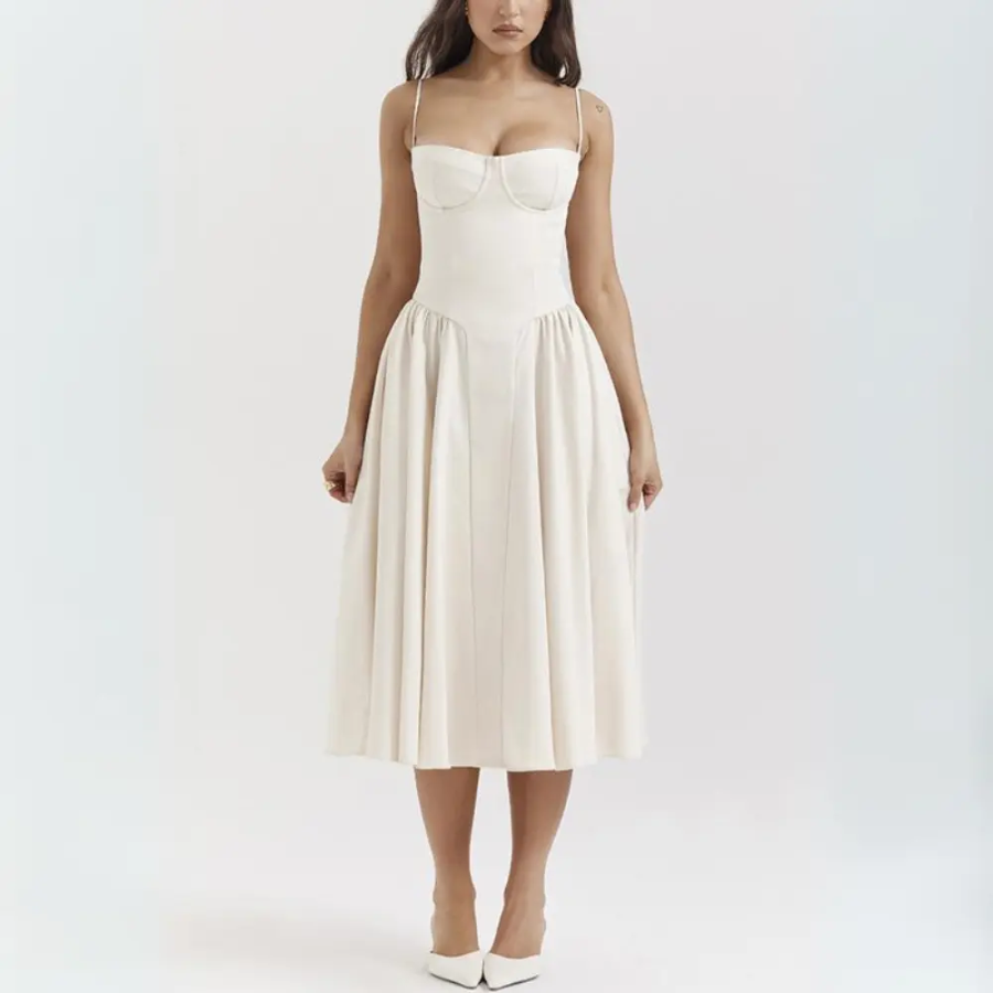 Nicole | Vintage Cami Midi Dress | Timeless and Feminine