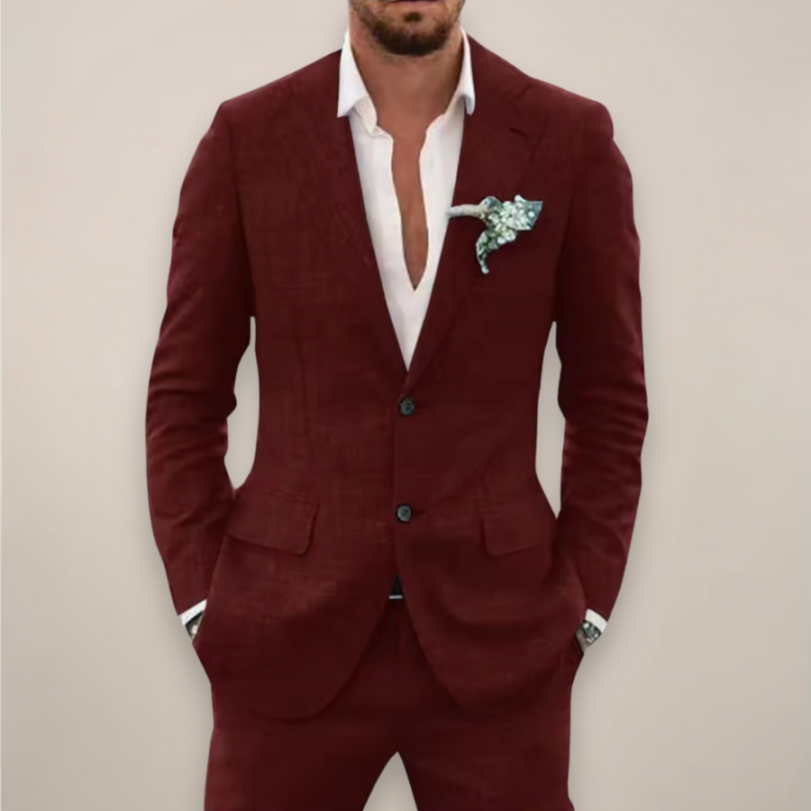 Sander | Linen Two-Piece Suit | Light and Refined