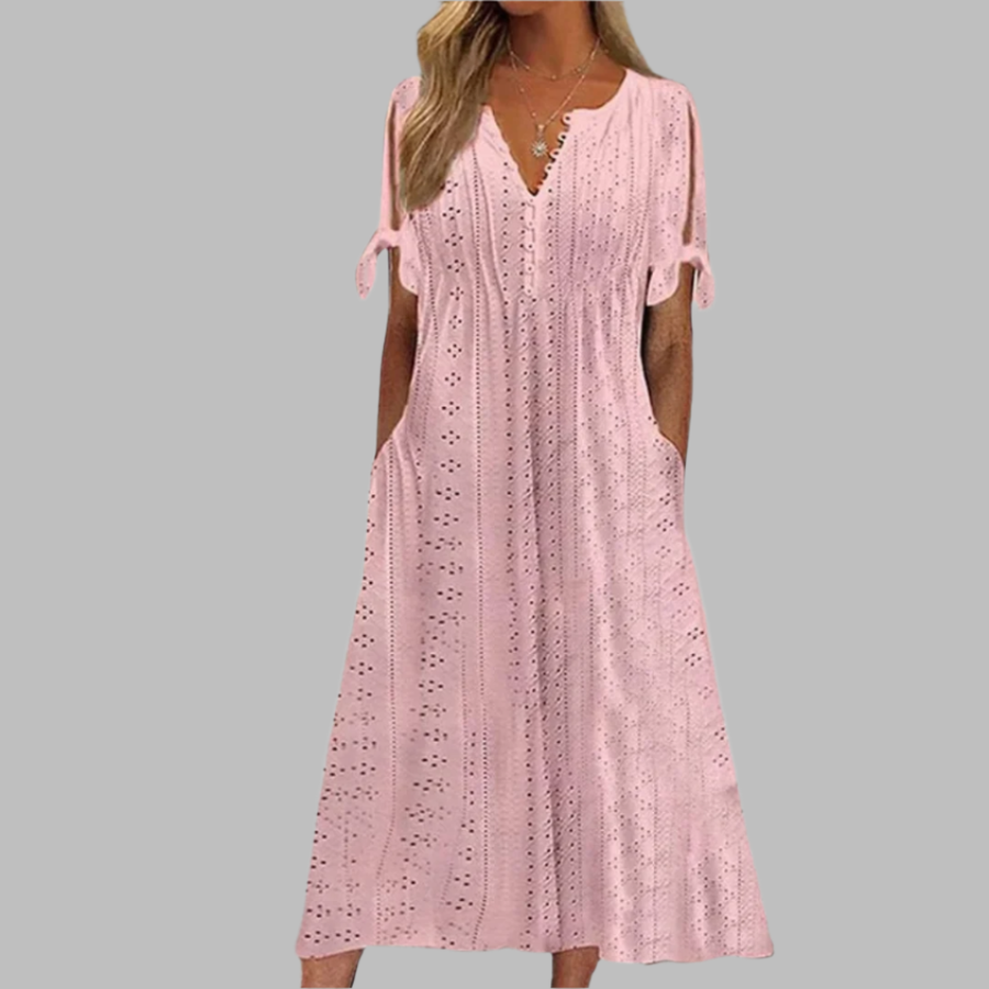 Lucia | Boho Summer Midi Dress | Elegant and Airy