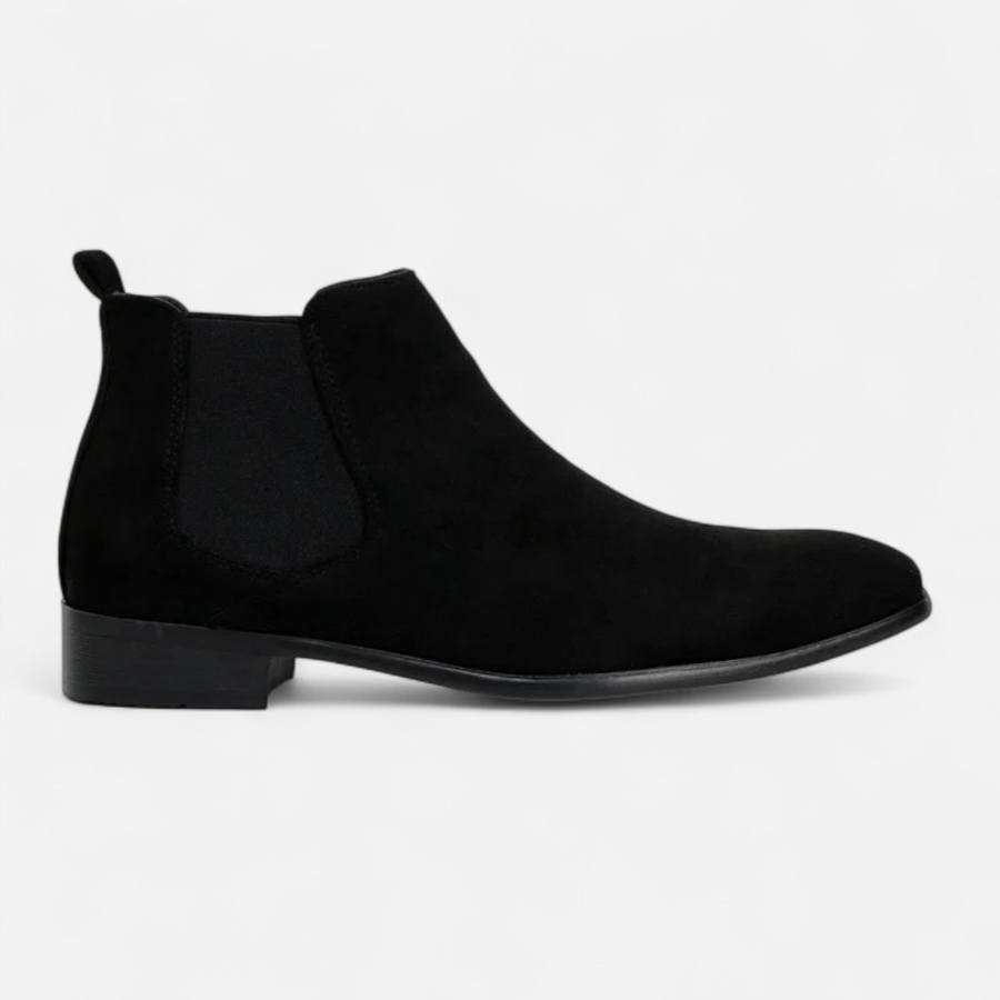Brian | Suede Square-Toe Chelsea Boots | Modern and Refined