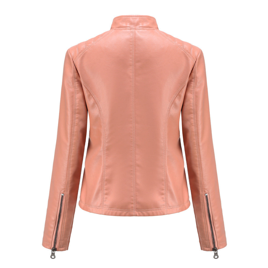Livia | Leather Mid-Season Jacket | Soft and Timeless