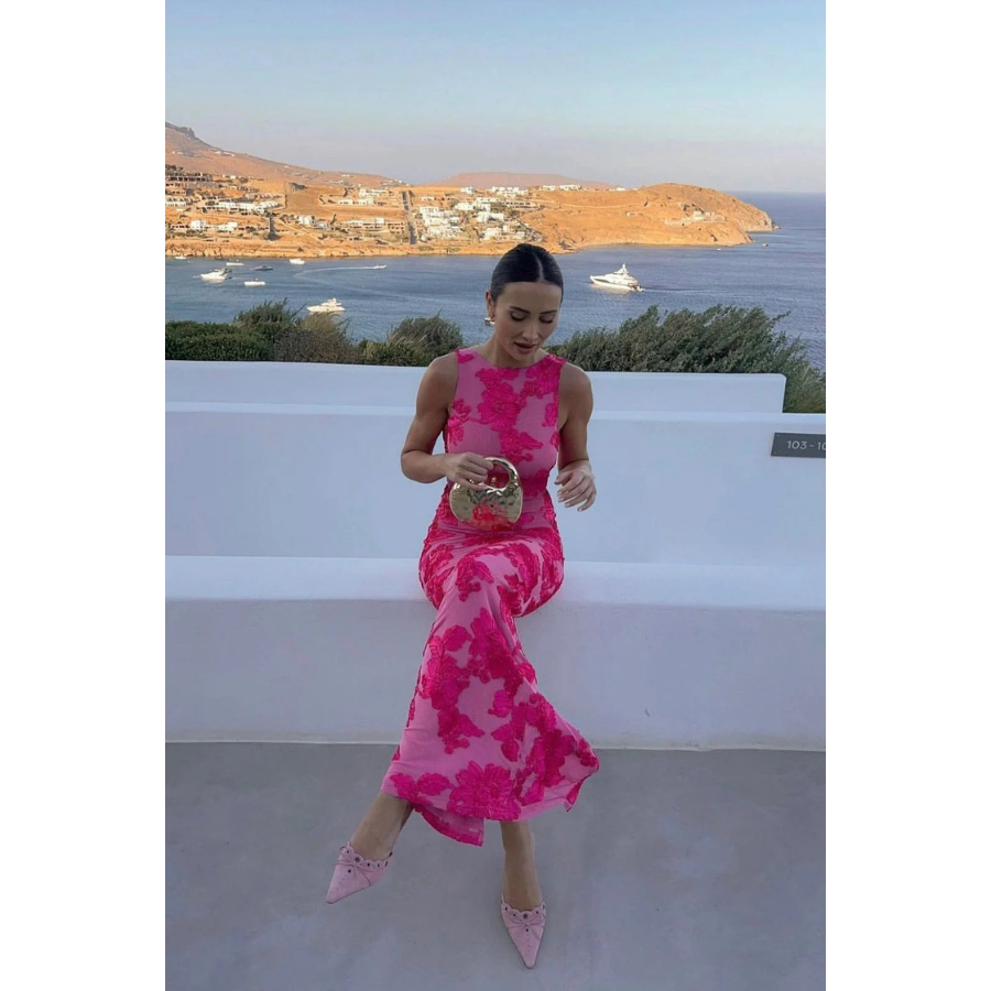 Vanessa | Embroidered Maxi Dress | Elegant and Flowing