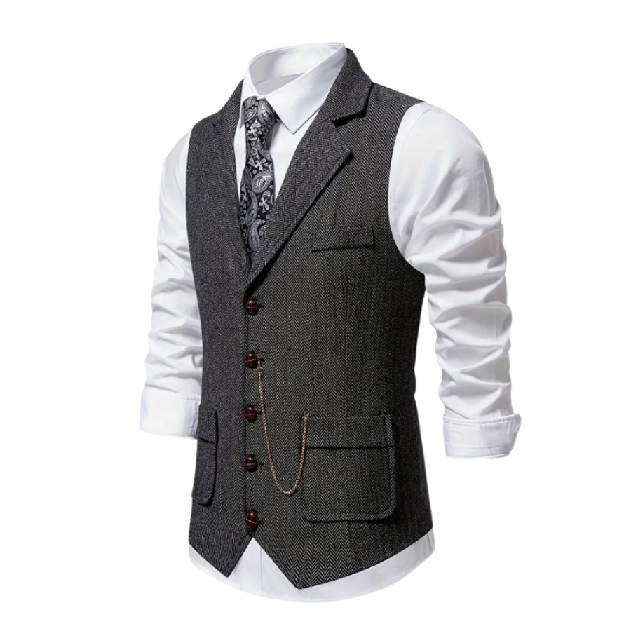 Patrick | Herringbone Waistcoat | Timeless and Versatile