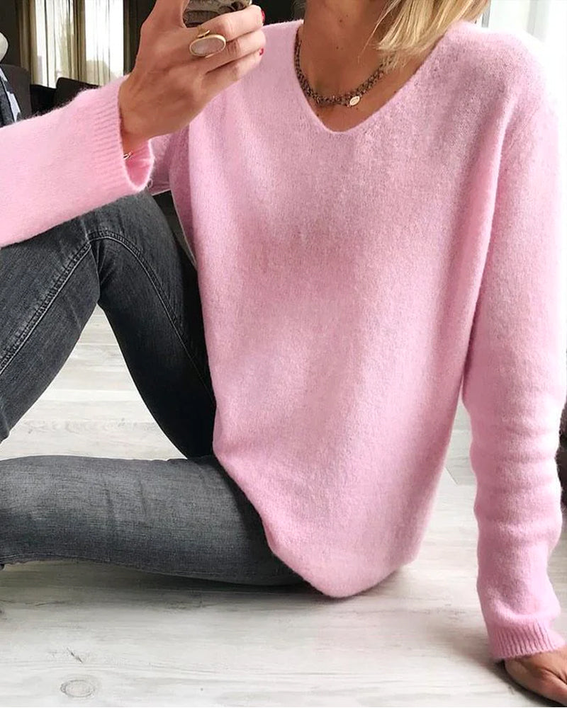 Matilda | Women's Knit Sweater, Casual Soft Wool Blend Winter Pullover for Everyday Wear