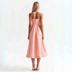 Liza | Spaghetti Strap Midi Dress | Effortless and Feminine