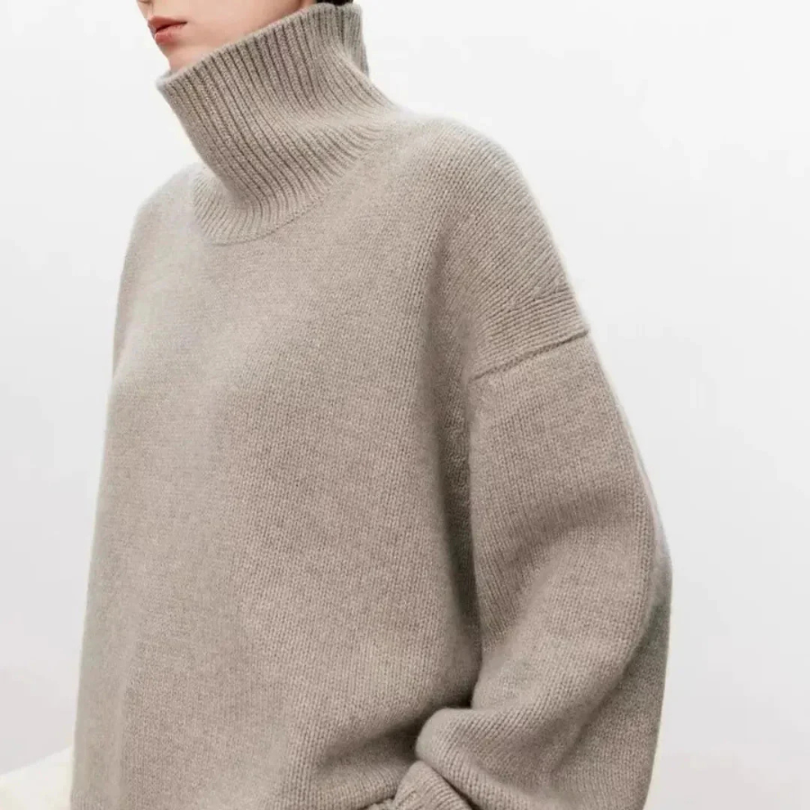 Helen | Women’s Wool High-Neck Sweater | Natural Warmth with Timeless Elegance