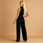 Brigitte | Wrap Wide-Leg Jumpsuit | Elegant and Tailored