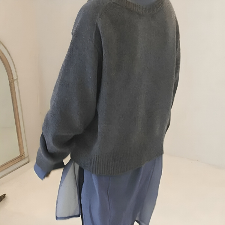 Sofia | Women's Button-Up Knit Sweater, Soft Winter Pullover for Casual Wear