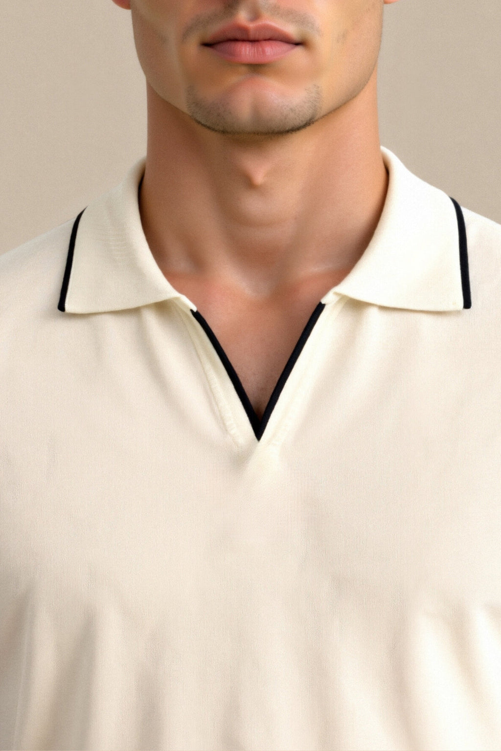 Arlo | Men's Contrast Slim Fit Polo Shirt | Modern and Refined