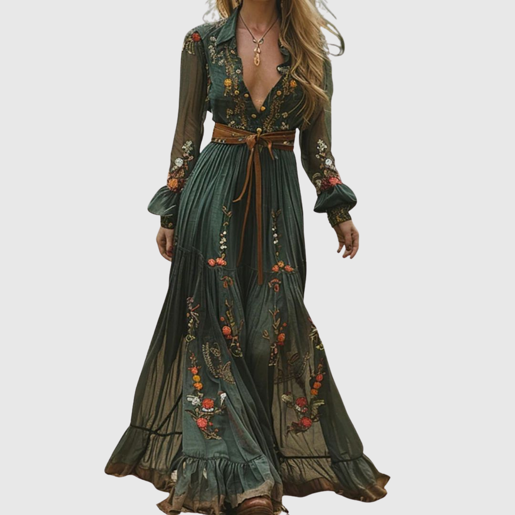 Ayla | Boho Maxi Dress | Free-Spirited and Elegant
