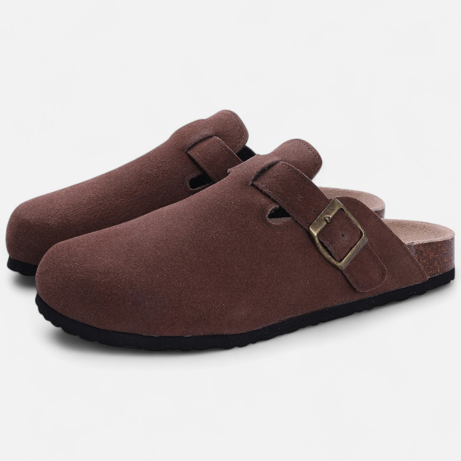 Joshua | Suede Mules | Sculpted and Comfortable