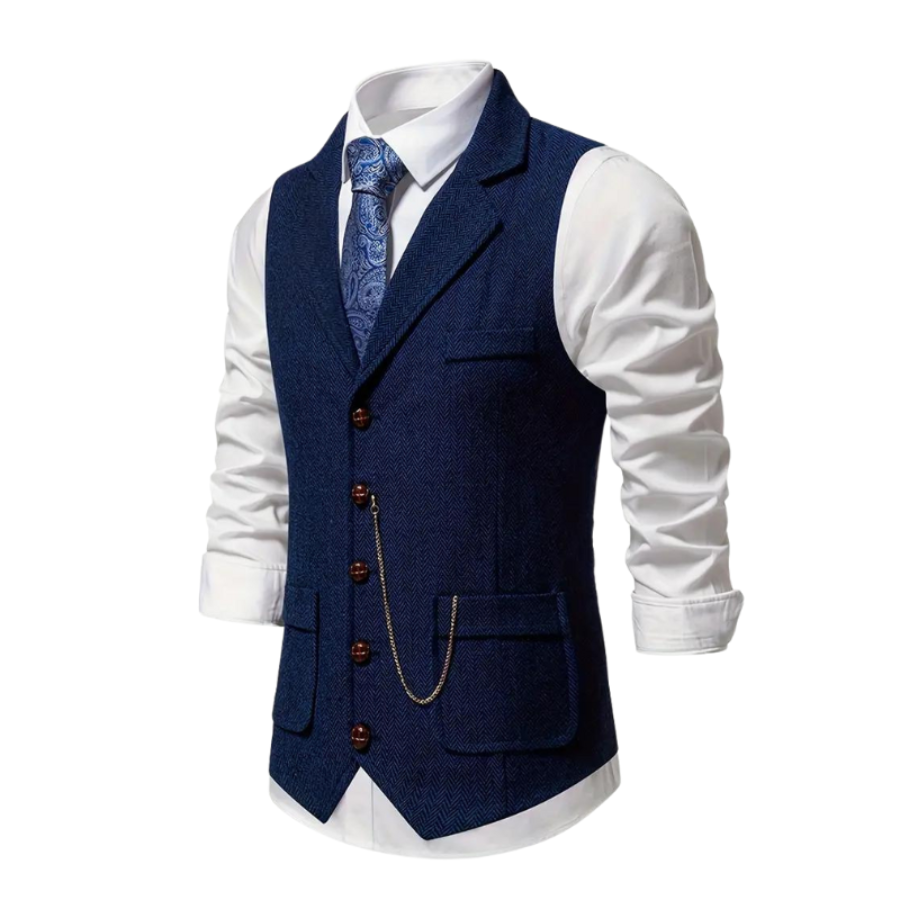 Patrick | Herringbone Waistcoat | Timeless and Versatile