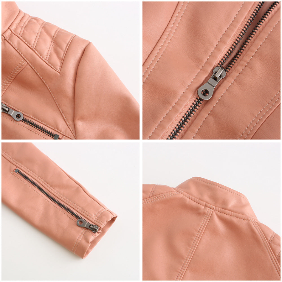 Livia | Leather Mid-Season Jacket | Soft and Timeless