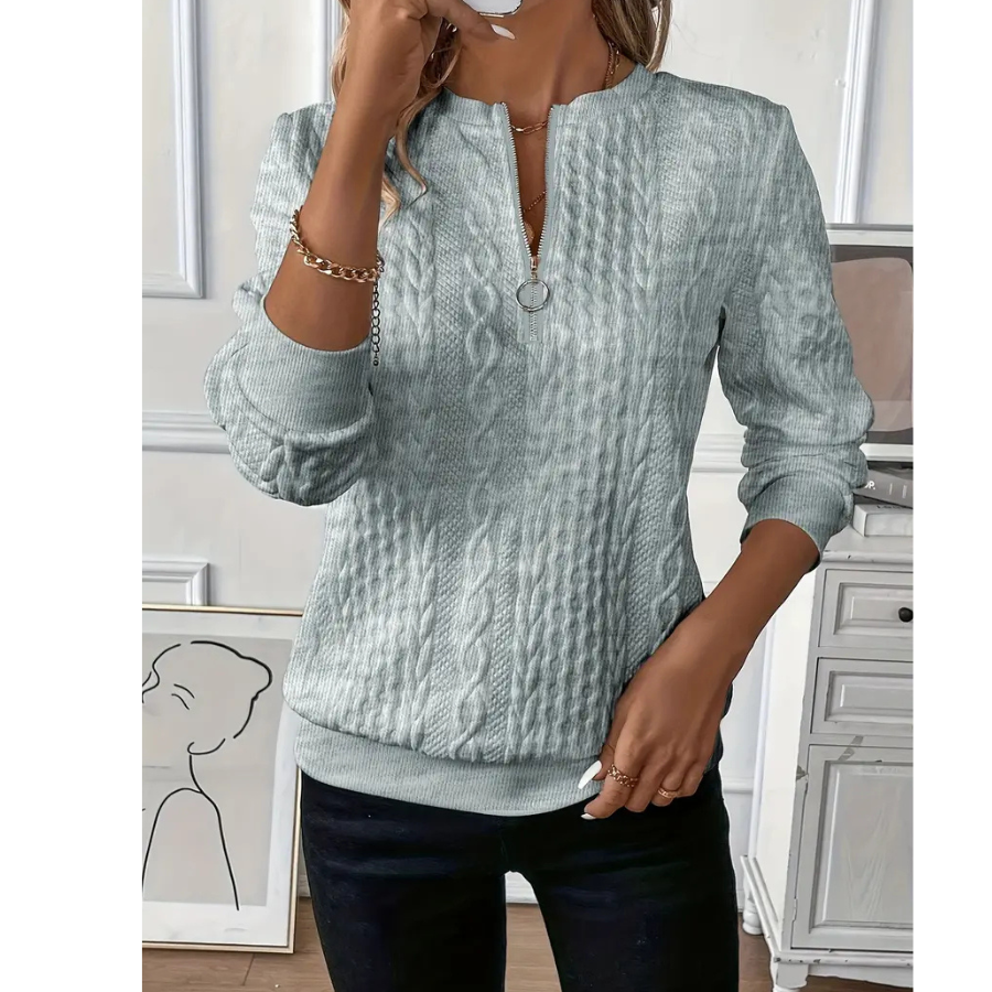 Prudence | Zipper Sweater | Cozy and Modern