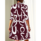 Sorina | Summer Mini Dress with 3/4 Sleeves | Light and Effortless