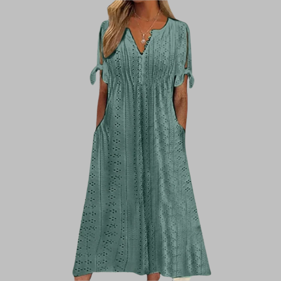 Lucia | Boho Summer Midi Dress | Elegant and Airy