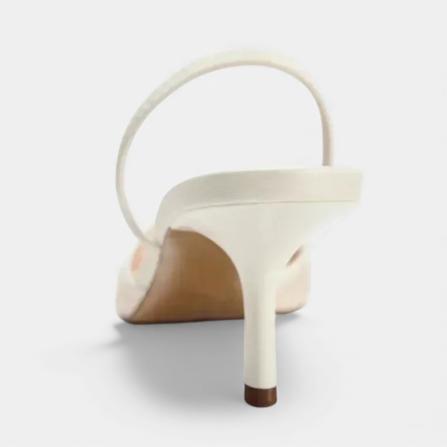 Mia | Embroidered Mesh Heels | Delicate and Refined