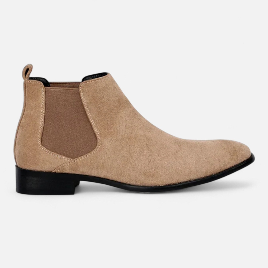 Brian | Suede Square-Toe Chelsea Boots | Modern and Refined