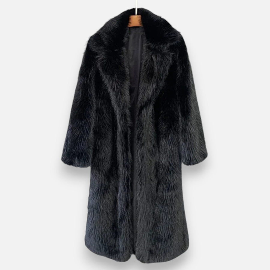 Linda | Long Faux Fur Overcoat | Luxurious and Warm
