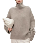 Helen | Women’s Wool High-Neck Sweater | Natural Warmth with Timeless Elegance