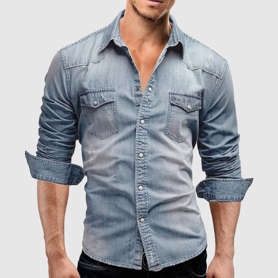 Mihai | Willow Miami Denim Shirt | Relaxed and Modern