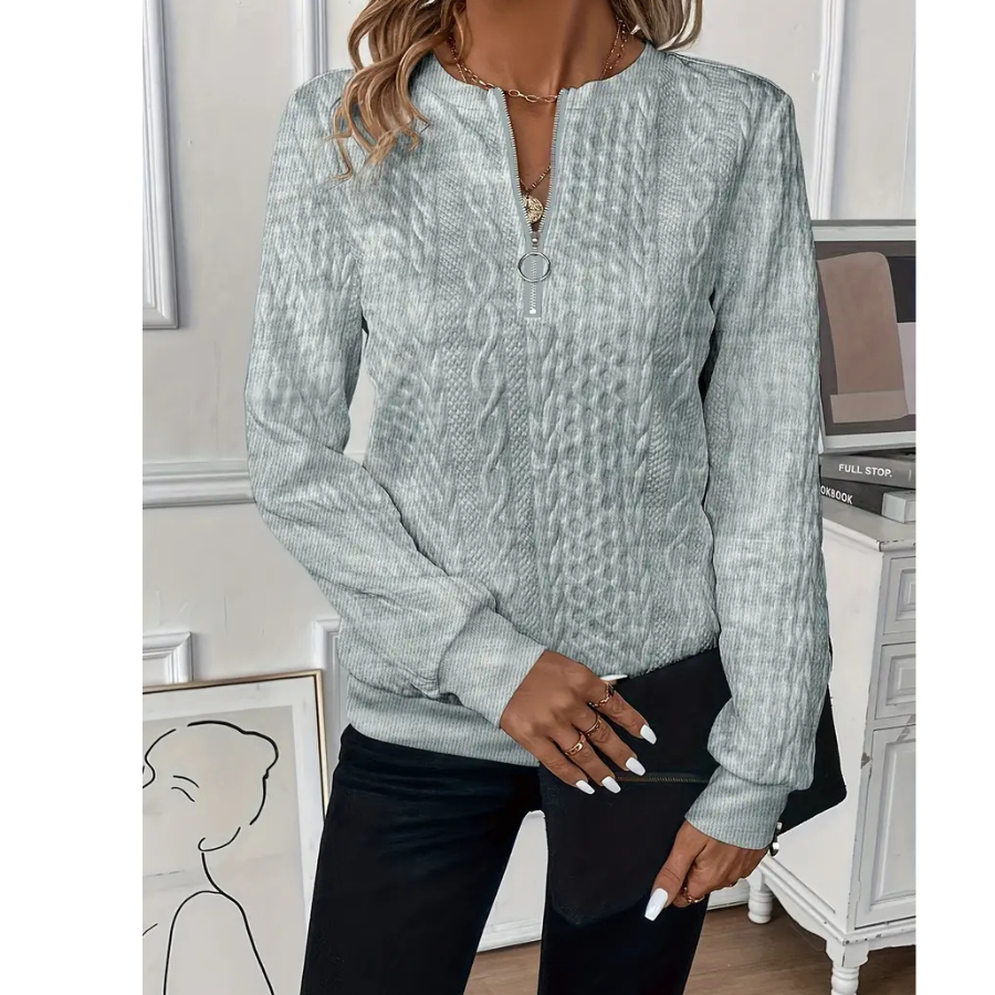 Prudence | Zipper Sweater | Cozy and Modern