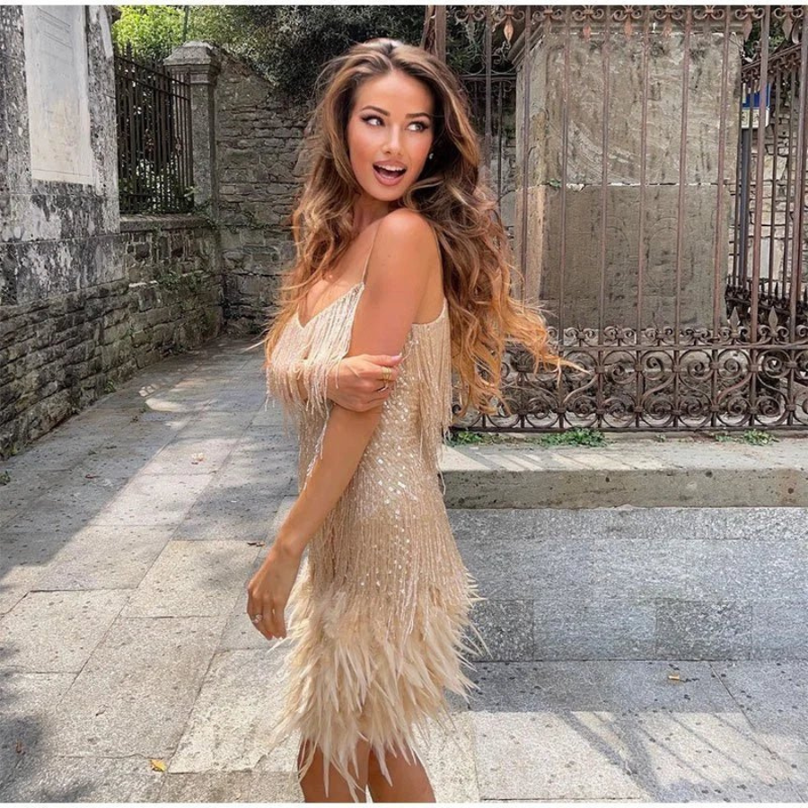 Isolde | Women’s Sequin Cocktail Dress | Elegant Evening Glamour