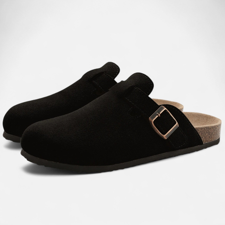 Joshua | Suede Mules | Sculpted and Comfortable
