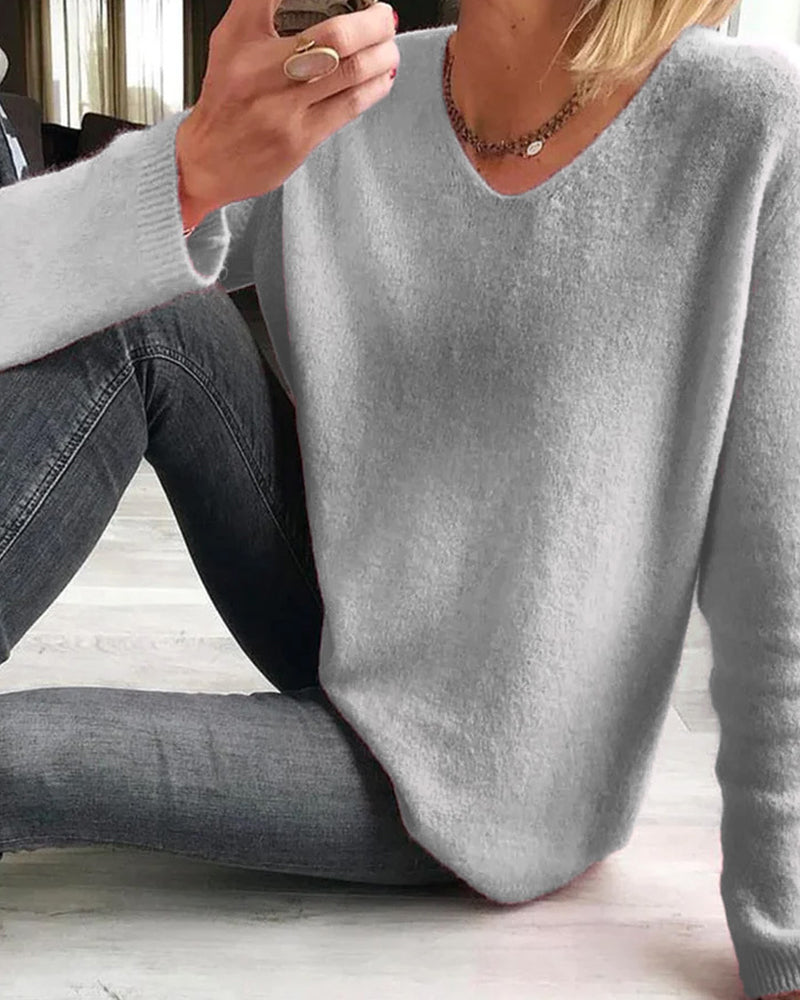 Matilda | Women's Knit Sweater, Casual Soft Wool Blend Winter Pullover for Everyday Wear