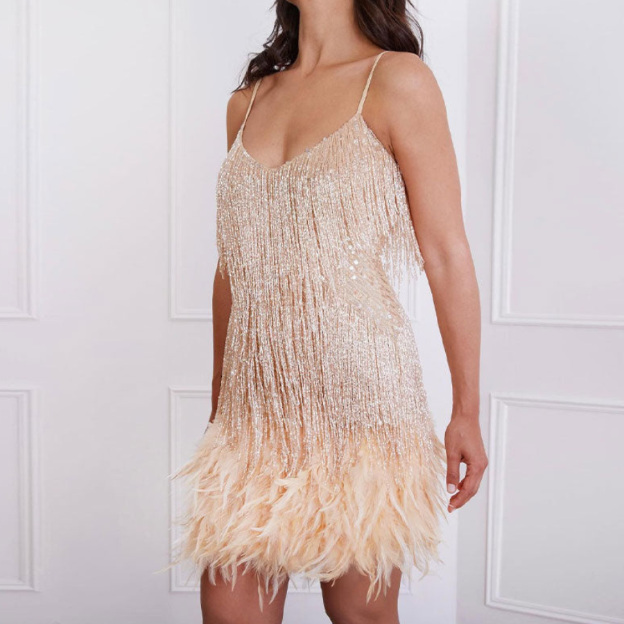 Isolde | Women’s Sequin Cocktail Dress | Elegant Evening Glamour