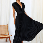 Hollis | Women’s Modern V-Neck Dress | Effortless Elegance with a Contemporary Feel