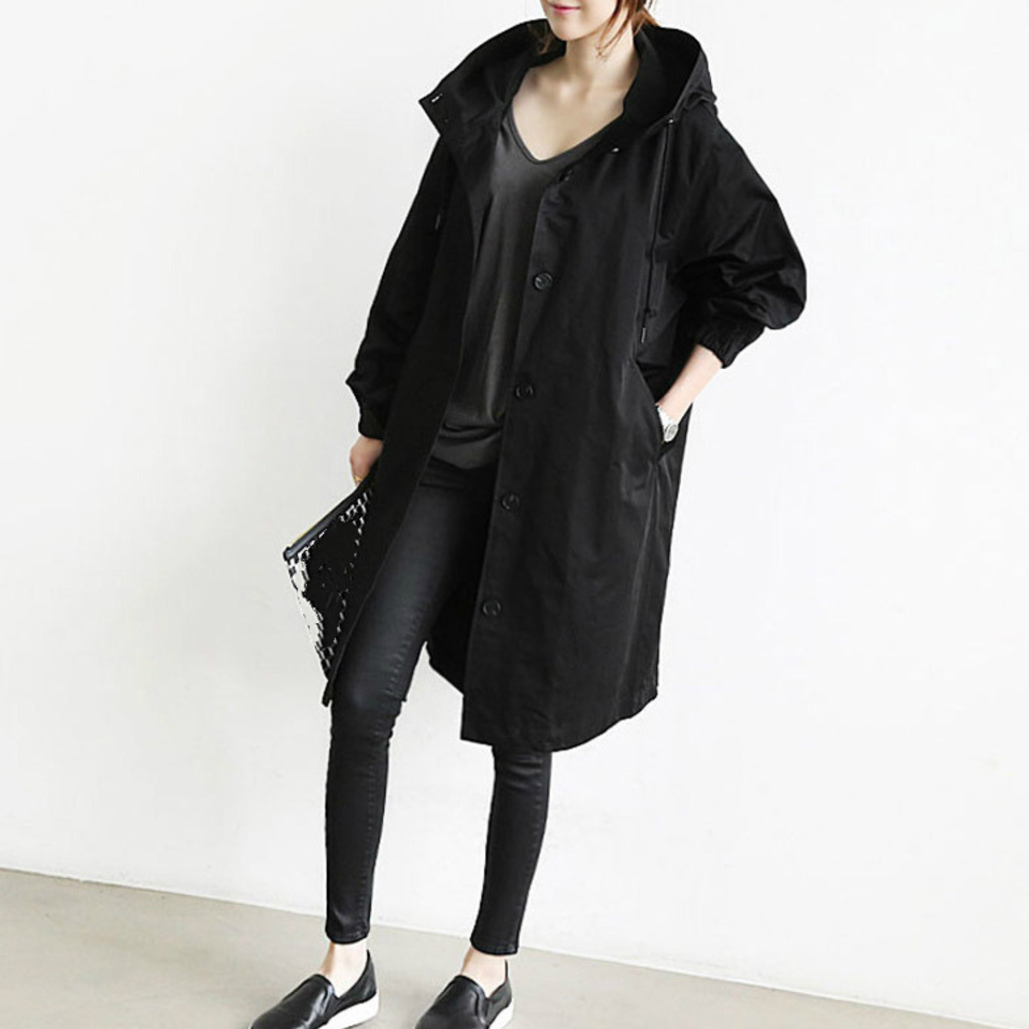 Daisy | Women's Waterproof Trench Coat, Windproof Long Rain Coat for Casual and Office Wear