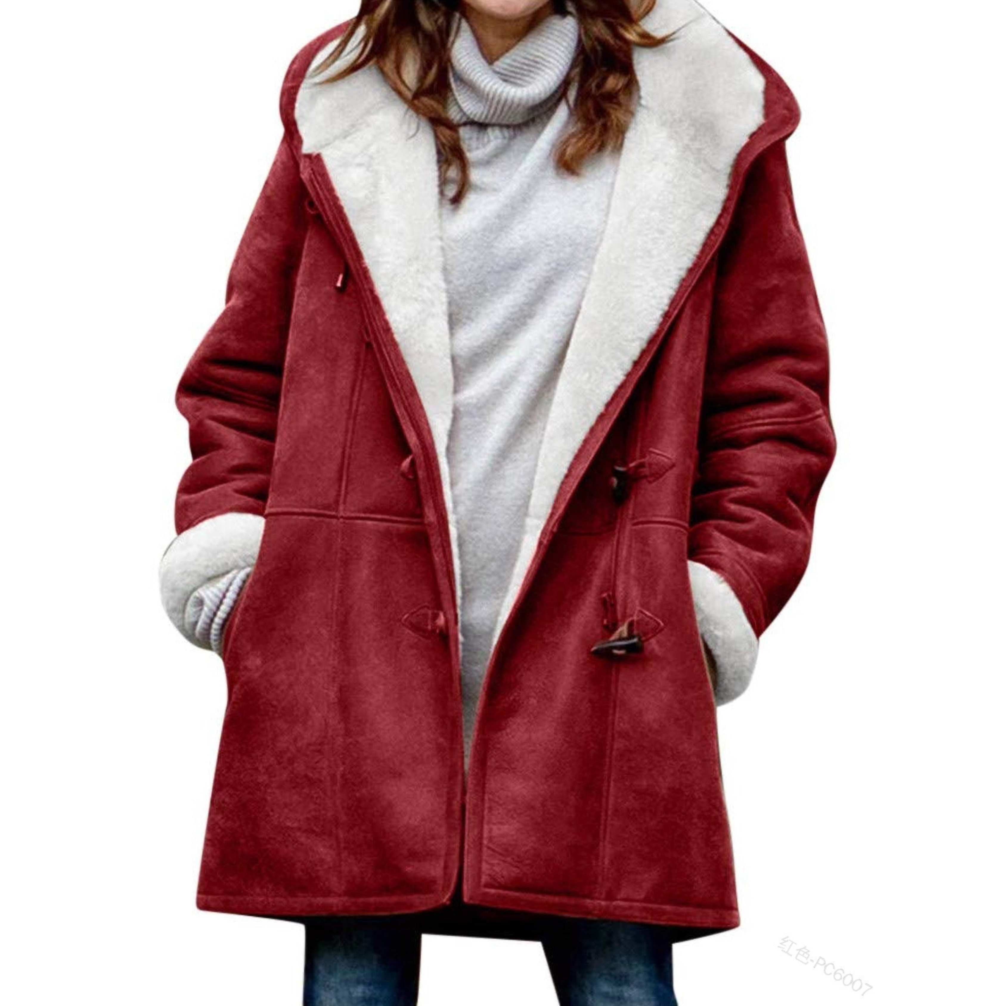 Chloe | Women's Duffle Coat, Classic Wool Blend Winter Coat for Casual and Office Wear