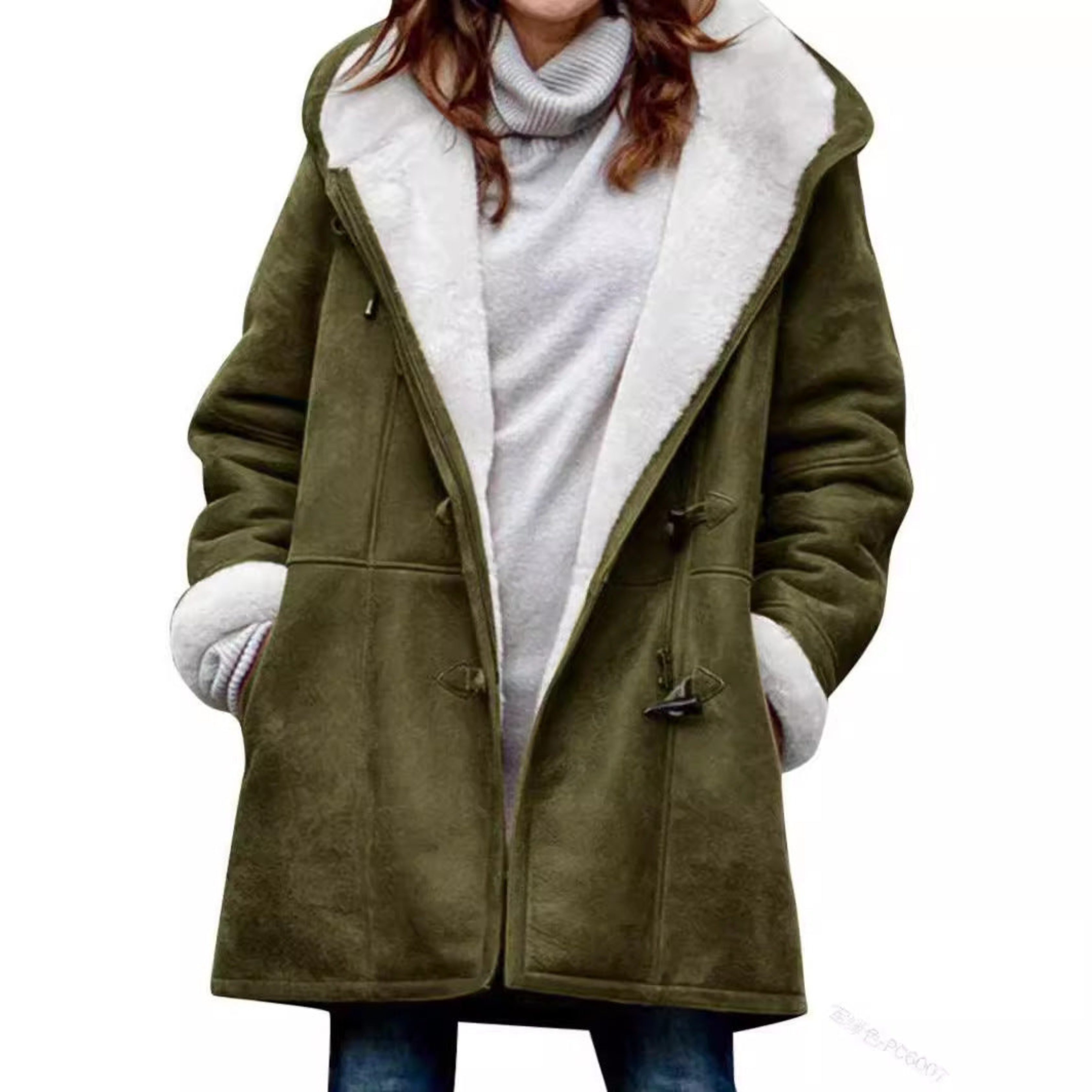 Chloe | Women's Duffle Coat, Classic Wool Blend Winter Coat for Casual and Office Wear