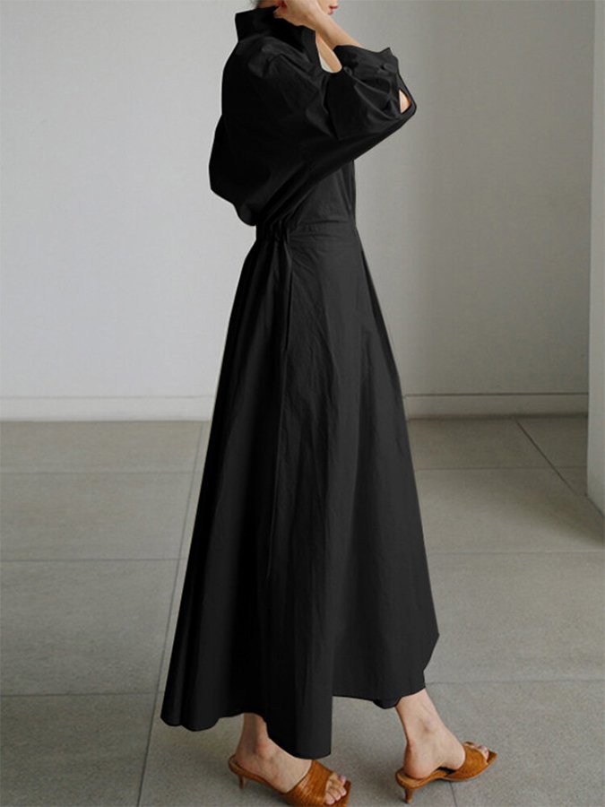 Sophia | Women’s Long Sleeve Maxi Shirt Dress | Effortless Elegance with Modern Shirt Styling