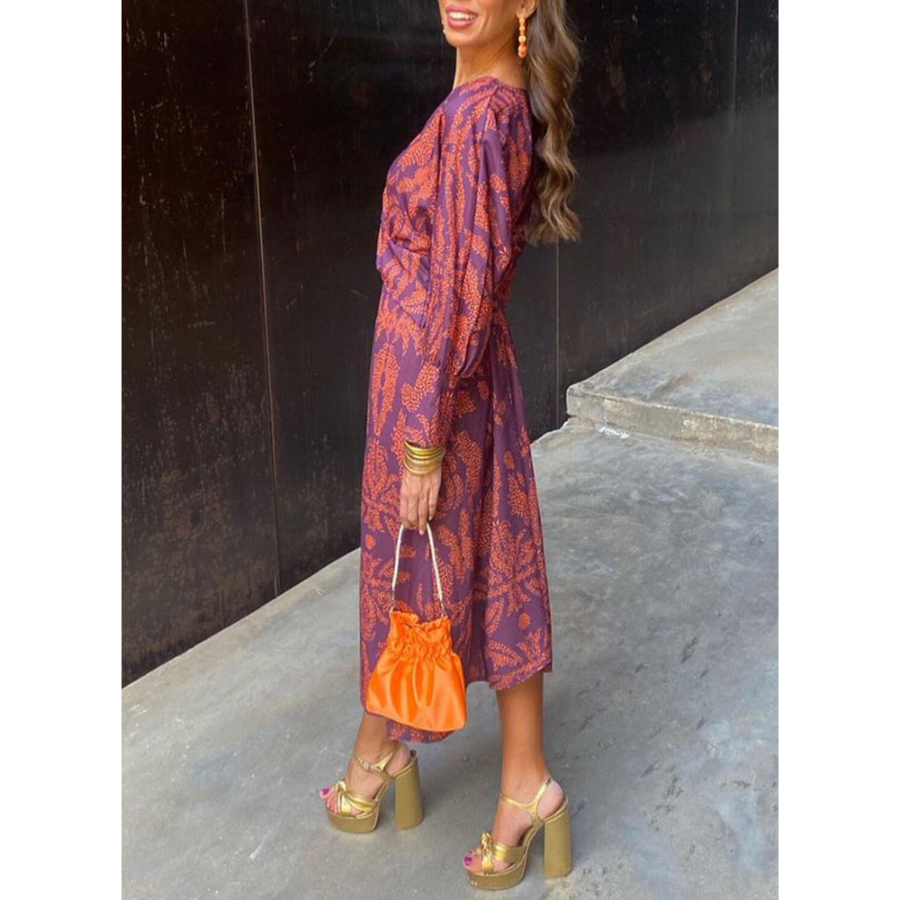 Alba | Boho Maxi Summer Dress | Long-sleeved and Flowing